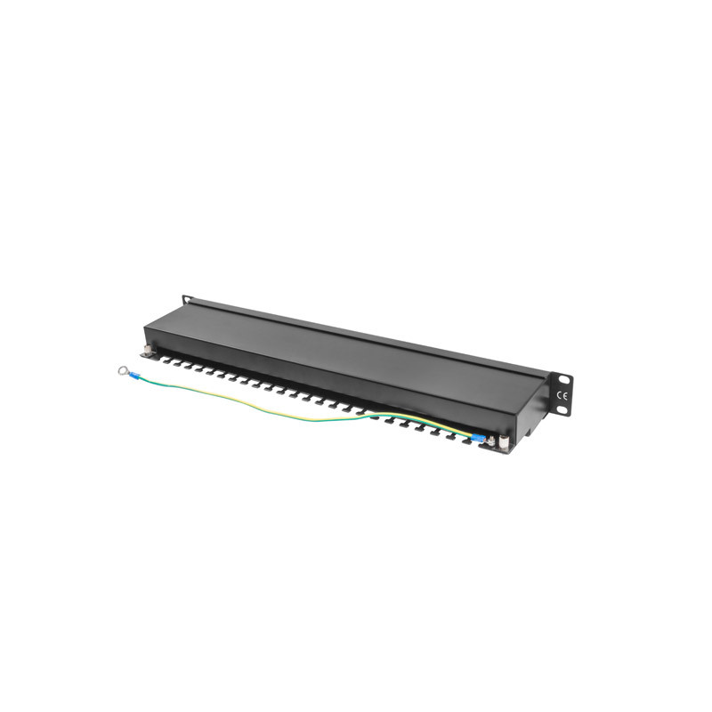 LANBERG PATCH PANEL 24 PORTOV 1U 19'' CAT.5E FTP TIENE ČIERNY