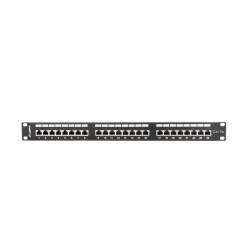 LANBERG PATCH PANEL 24 PORTOV 1U 19'' CAT.5E FTP TIENE ČIERNY