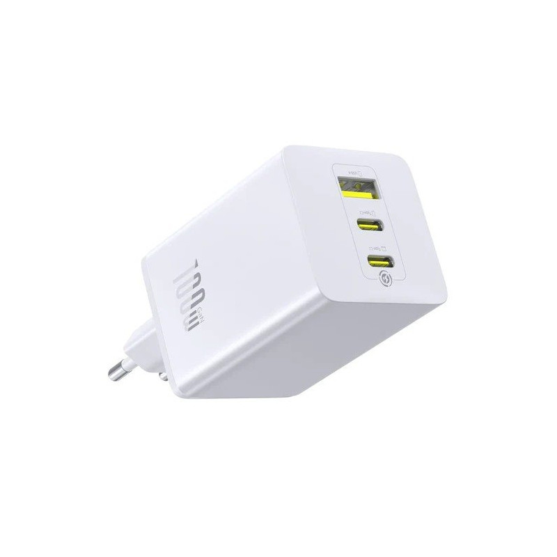 NONAME - Baseus EnerFill FE11 Fast Nabíjačka USB-A + USB-C + USB-C 100 W Moon White