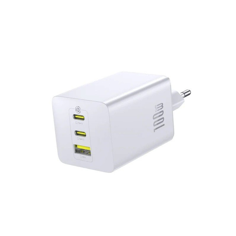 NONAME - Baseus EnerFill FE11 Fast Nabíjačka USB-A + USB-C + USB-C 100 W Moon White
