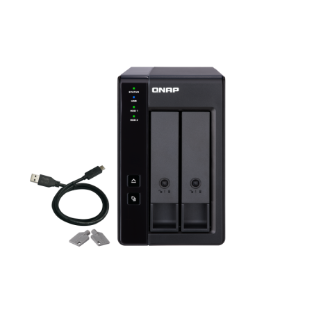 QNAP TR-002 rozširovacia jednotka pre PC alebo QNAP NAS (2x SATA / 1x USB 3.1 typu C - Gen 2)
