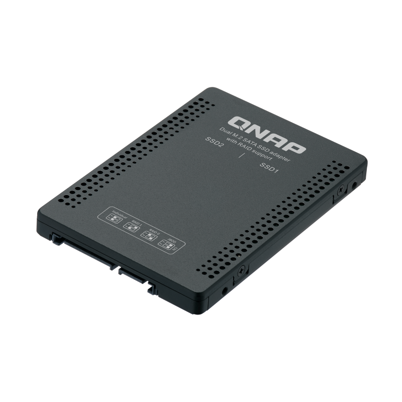 QNAP adaptér QDA-A2MAR (2x M.2 SSD SATA sloty v 2,5'' SATA rámčeku)
