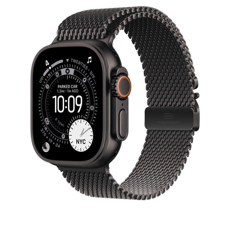 APPLE - Watch Acc/49/Black Titanium Milanese Loop - S