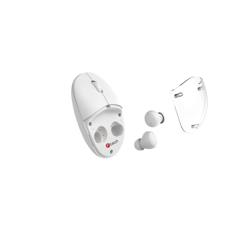 Myš s TWS sluchátkami C-TECH WLM-21 Dual mode,