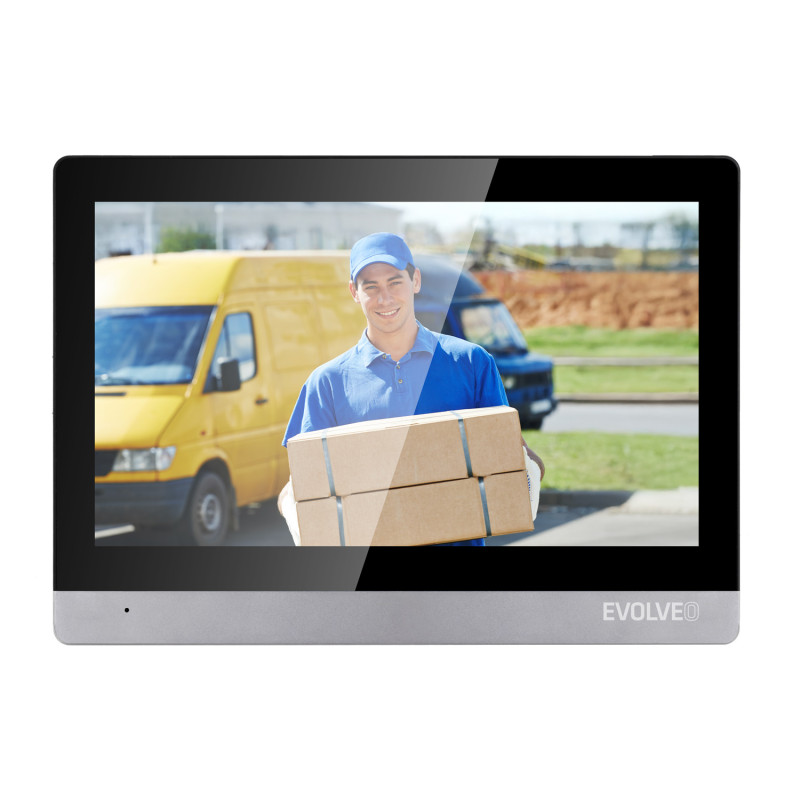 EVOLVEO DoorPhone AHD10, Sada domáceho WiFi videotelefónu s ovládaním dverí a RFID, černo-strieborný 1