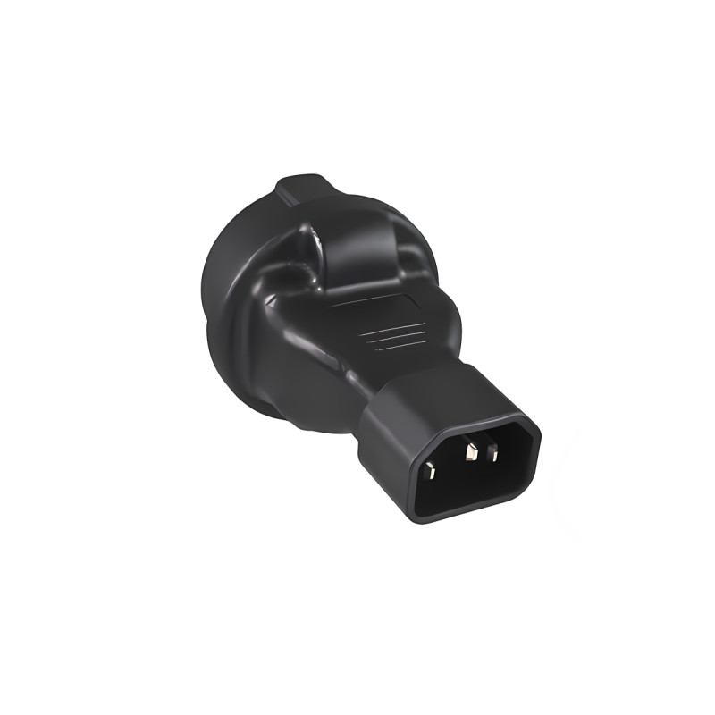PremiumCord Adaptér IEC C14 M - SCHUKO CEE 7/3 F