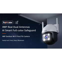 Tenda RH7-WCA - Vonkajšia otočná IP65 WiFi 4MPx kamera, nočná LED, audio, detekcia pohybu, CZ app