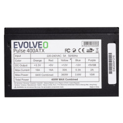 EVOLVEO Pulse 400, zdroj 400W, ATX, tichý, bulk, 3YRW
