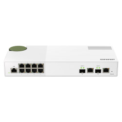 QNAP riadený switch QSW-M2108-2C (8x 2,5GbE RJ45 a 2x kombinované 10GbE SFP+ / RJ-45)