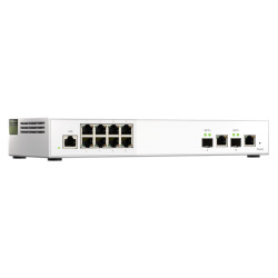 QNAP riadený switch QSW-M2108-2C (8x 2,5GbE RJ45 a 2x kombinované 10GbE SFP+ / RJ-45)