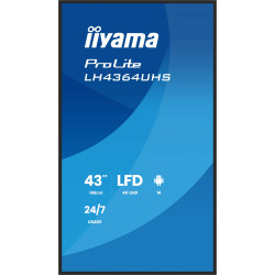 43'' iiyama LH4364UHS-B1AG:VA,4K UHD,Android,24/7