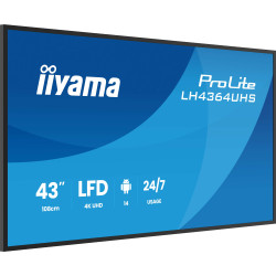 43'' iiyama LH4364UHS-B1AG:VA,4K UHD,Android,24/7