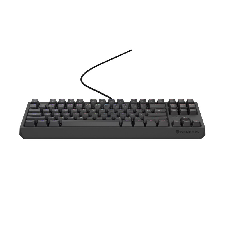 Herná klávesnica Genesis THOR 230/TKL/RGB/Outemu Red/Drôtové USB-A/ CZ- SK layout/Čierna