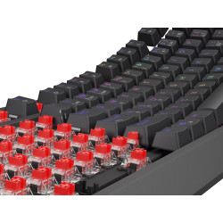 Herná klávesnica Genesis THOR 230/TKL/RGB/Outemu Red/Drôtové USB-A/ CZ- SK layout/Čierna