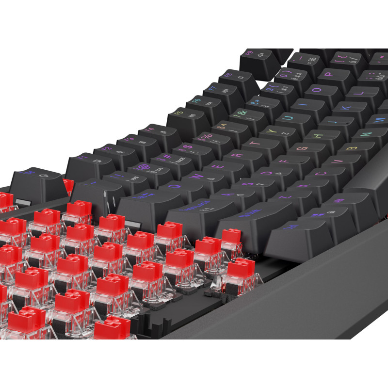 Herná klávesnica Genesis THOR 230/TKL/RGB/Outemu Red/Drôtové USB-A/ CZ- SK layout/Čierna