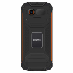 EVOLVEO StrongPhone Z6, IP68 odolný Dual SIM telefón, 2,8'' LCD, 4000mAh, Powerbanka, černo-oranžový