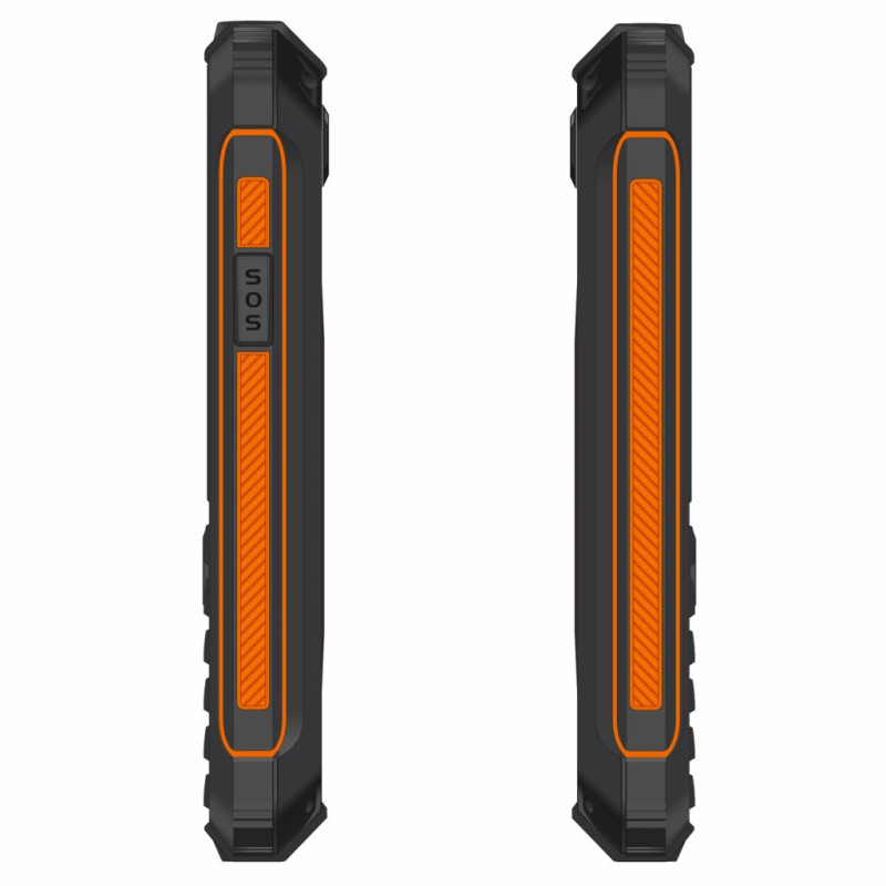 EVOLVEO StrongPhone Z6, IP68 odolný Dual SIM telefón, 2,8'' LCD, 4000mAh, Powerbanka, černo-oranžový