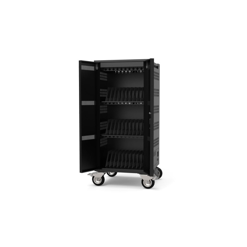 NONAME - PORT CONNECT CHARGING CABINET 30 Notebooks + RACK 1xU 19'', černý