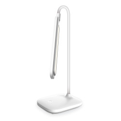 FELLOWES - Platinet PDL6728 stolná LED lampa 5W stmievateľná, integrovaná batéria 2400mAh, USB port, biela