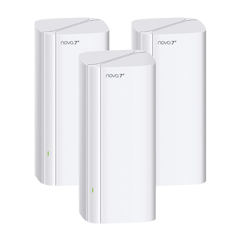 Tenda Nova ME3 Pro (3-pack) WiFi 7 BE3600 Mesh Gigabit systém, router, 9x GLAN/GWAN, VPN, CZ app
