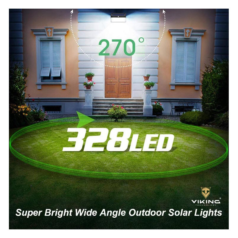 VIKING - Solárne LED svetlo s pohybovým senzorom M328