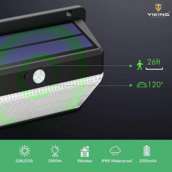 VIKING - Solárne LED svetlo s pohybovým senzorom M328
