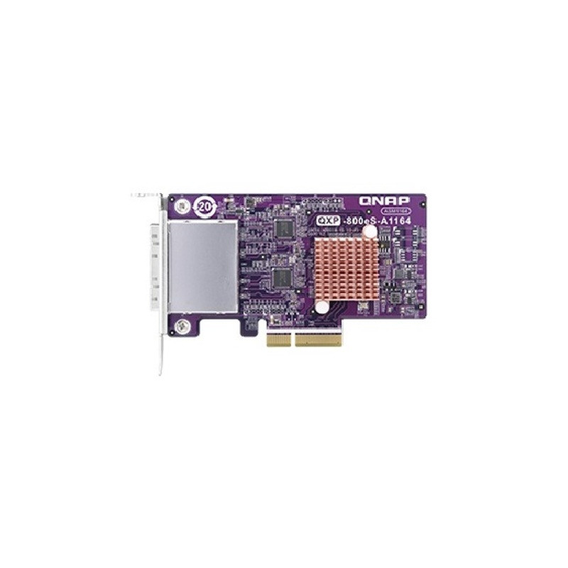 QNAP 2-port SFF-8088 SATA host bus adaptér, 8 x SATA 6Gb/s, PCIe 3.0 x4, pre TL SATA JBOD
