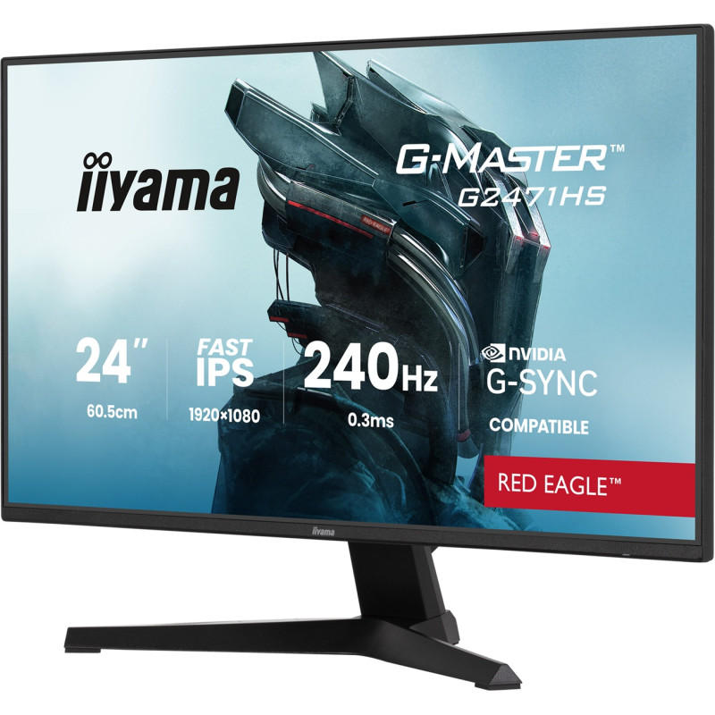 iiyama G-Master/G2471HS-B1/23,8''/IPS/FHD/240Hz/0,3ms/Čierna/3R