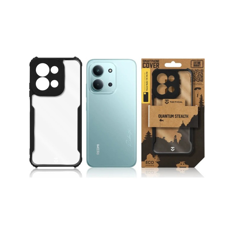 Tactical Quantum Stealth Kryt pre Xiaomi Redmi 15C 4G/5G Clear/Black