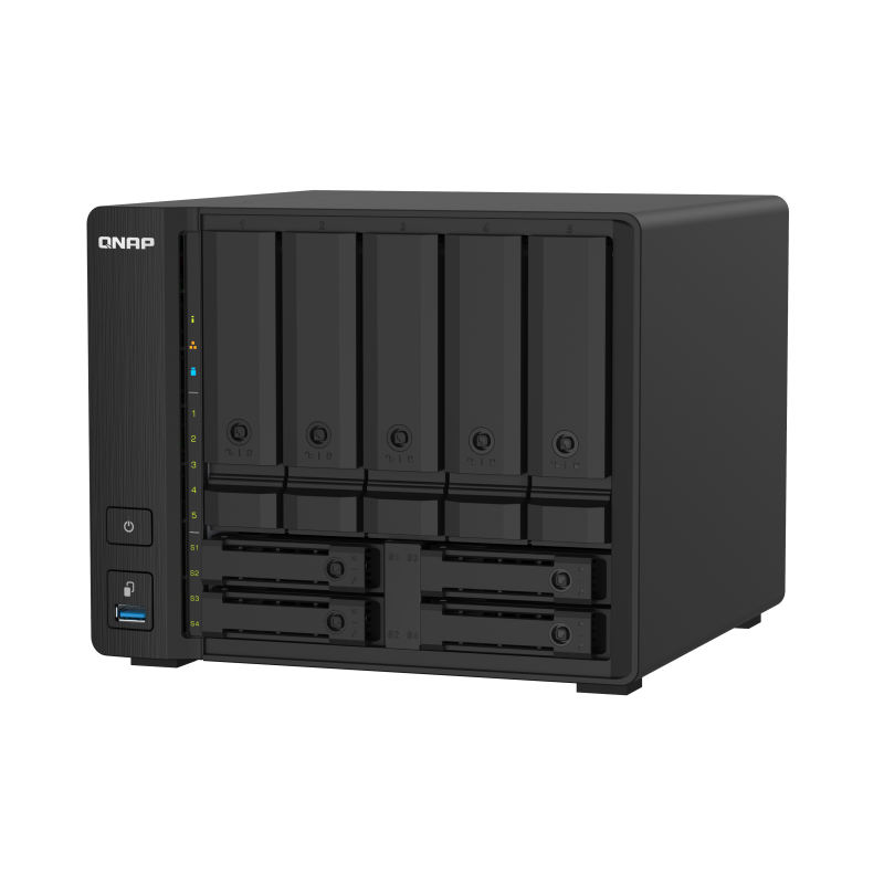 QNAP TS-932PX-4G (1,7GHz / 4GB RAM / 5x 3,5 ''+ 4x 2,5'' SATA / 2x 2,5GbE / 2x 10G SFP+ / 3x USB 3.2)