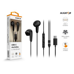 ALIGATOR AE007/USB-C/Čierna