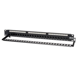 EATON - Patch panel priechodný pre montáž do racku 1U, 24x Cat6/Cat5, RJ45 Ethernet
