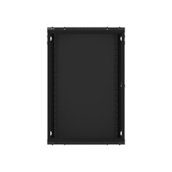 LANBERG 19'' RACKOVÁ SKRIŇA PRO MONTÁŽ NA STENU 18U/600X450 (FLAT PACK) S PROSKLENÝMI DVERMI ČIERNA V2