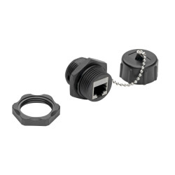 EATON - Spojka, pripojenie Ethernet zariadenia v priemysle, IP68, montáž do panelu, Cat5/Cat6 Samice/Samice