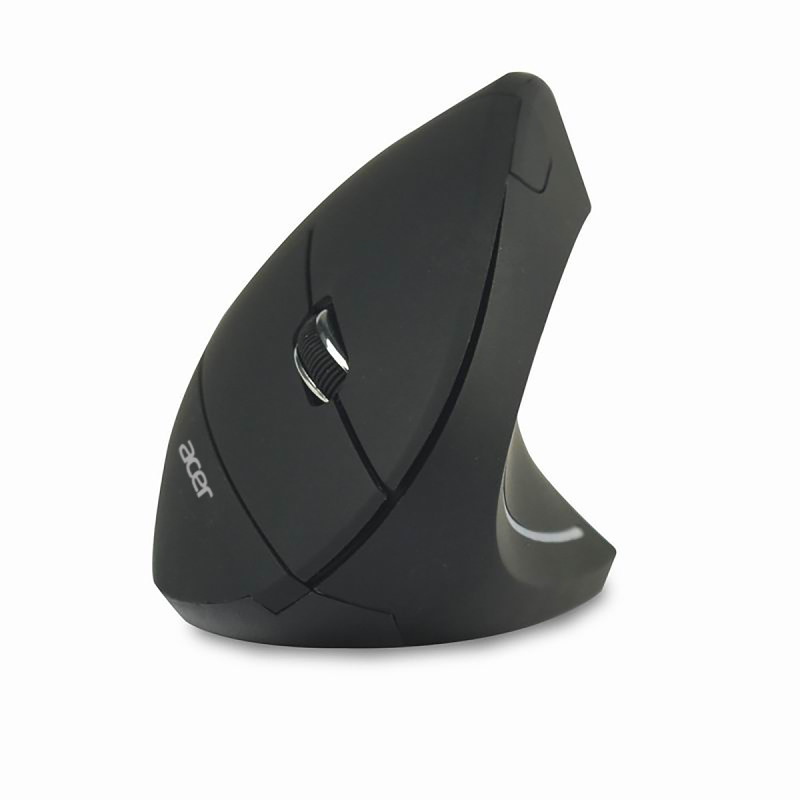 Acer Vertical mouse/Vertikálna/Optická/Pre pravákov/1 600 DPI/Bezdrôtová USB/Čierna