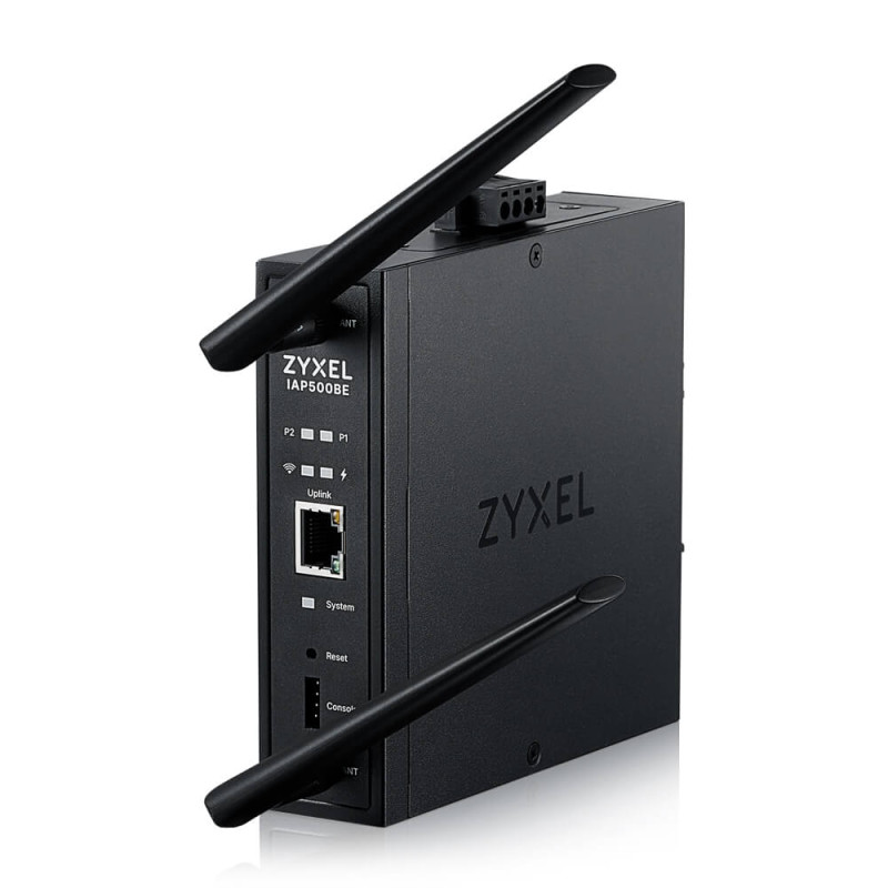Zyxel IAP500BE, BE5000, Dual Radio 2x2 MU-MIMO, PoE+ (802.3at), DIN Rail Mounted Standalone/Nebula