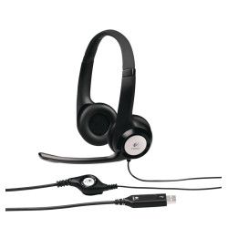 Logitech H390/Stereo/USB/Drôt/Čierna