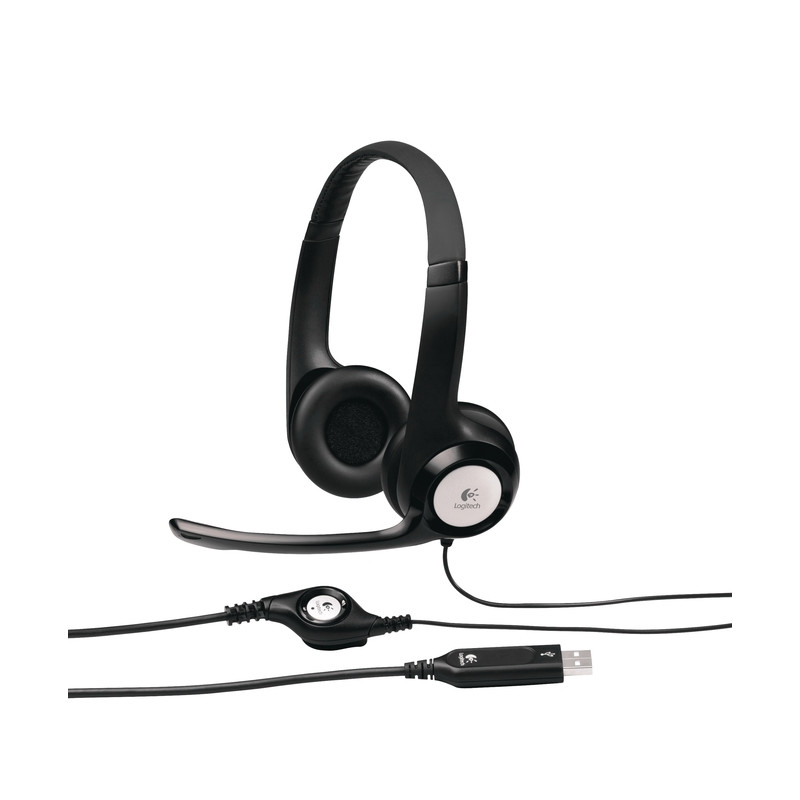 Logitech H390/Stereo/USB/Drôt/Čierna