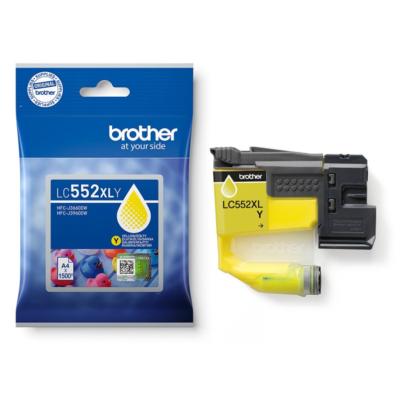 Brother LC-552XLY - inkoust žltý XL