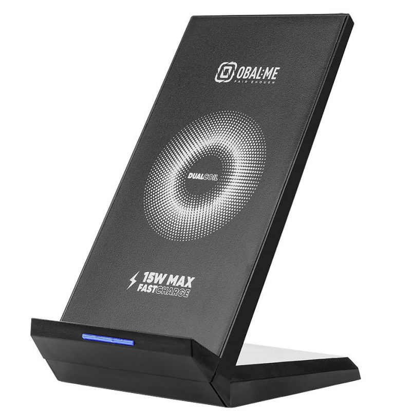 OBAL:ME StandCharger Bezdrôtový Nabíjací Stojanček na Stôl 15W Black