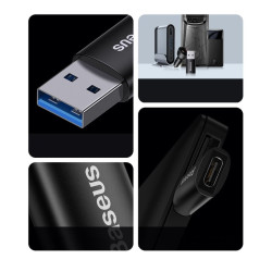 NONAME - Baseus ZJJQ000103 Ingenuity Mini OTG Adaptér z USB-C na USB-A Blue