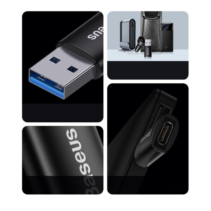 NONAME - Baseus ZJJQ000103 Ingenuity Mini OTG Adaptér z USB-C na USB-A Blue