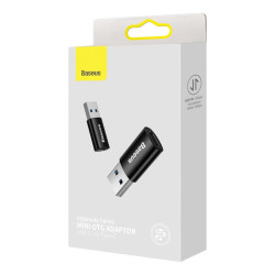 NONAME - Baseus ZJJQ000103 Ingenuity Mini OTG Adaptér z USB-C na USB-A Blue