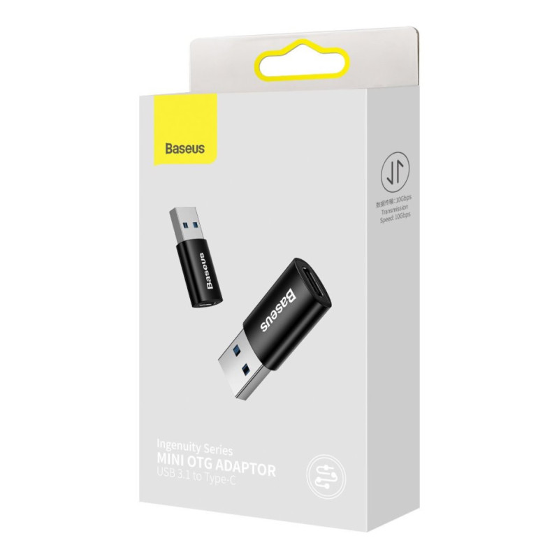 NONAME - Baseus ZJJQ000103 Ingenuity Mini OTG Adaptér z USB-C na USB-A Blue