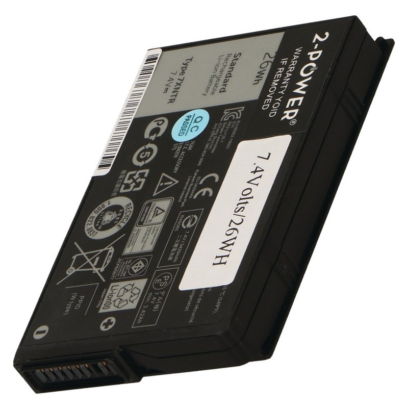 2-POWER Batéria 7,4V 3600mAh pre Dell Latitude 7200 series Latitude 7202, Latitude 7212