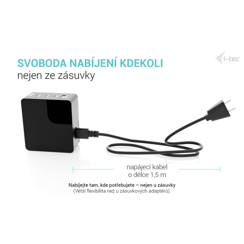i-tec 140W Intelligent Multiport USB Charger