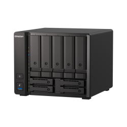 QNAP TS-h973AX-32G (Ryzen 2,2GHz, ZFS, 32GB RAM, 5x 3,5'' + 4x 2,5'' SATA/2x U.2, 2x 2,5GbE, 1x 10GbE)