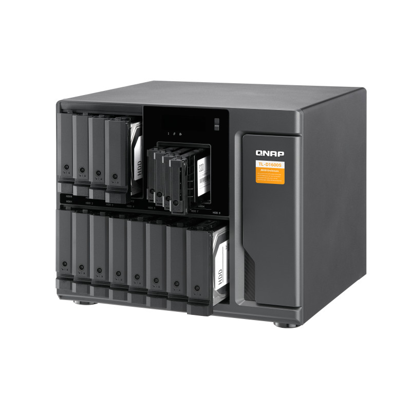 QNAP TL-D1600S - úložná jednotka JBOD SATA (12x SATA + 4x 2,5'' SATA), desktop