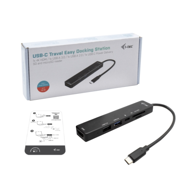 i-tec USB-C Travel Easy Dock 4K HDMI, Power Delivery 60 W