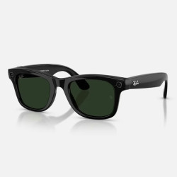 GOOGLE - Meta Ray-Ban Gen2 Wayfarer, Shiny Black, Green transitions